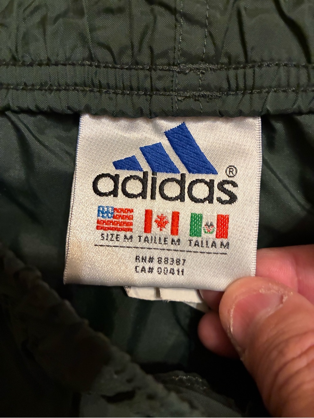 adidas Black Track Pants with White Side Stripes - Picture 3 of 3
